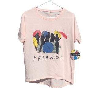 Friends pajama shirt womens S sleepwear NEW pj sleep pink 90s tv phoebe buffay